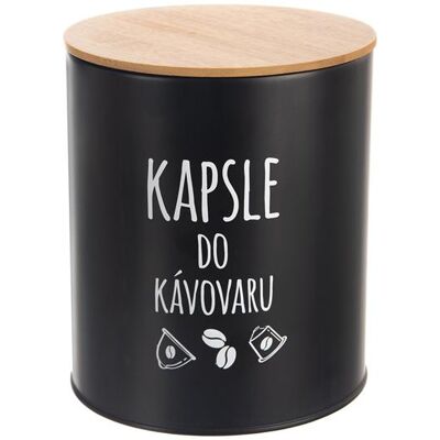 Dóza ORION Black Kapsle do kávovaru 16cm Dóza ORION Black Kapsle do kávovaru 16cm