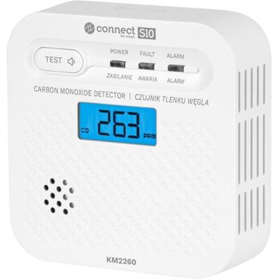 Detektor plynu KRUGER & MATZ Connect S10 Tuya oxid uhelnatý Detektor plynu KRUGER & MATZ Connect S10 Tuya oxid uhelnatý