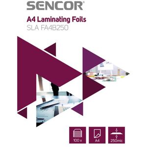Fólie laminovací SENCOR SLA FA4B250 A4 250mic 100ks Fólie laminovací SENCOR SLA FA4B250 A4 250mic 100ks