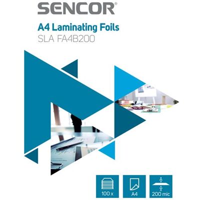 Fólie laminovací SENCOR SLA FA4B200 A4 200mic 100ks Fólie laminovací SENCOR SLA FA4B200 A4 200mic 100ks