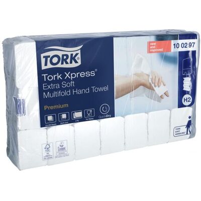 non-unizdrav Papírové utěrky na ruce Tork Xpress Multifold Premium (H2), 2100 ks non-unizdrav Papírové utěrky na ruce Tork Xpress Multifold Premium (H2), 2100 ks