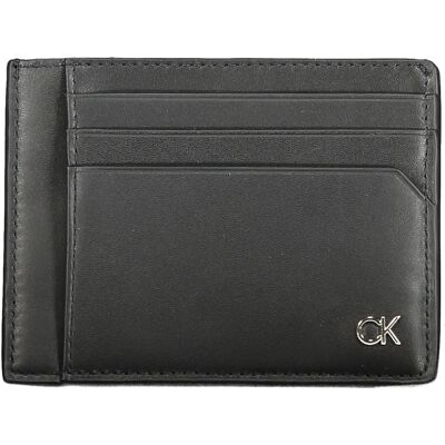 Calvin Klein kožený držák na karty - male - černá - One size Calvin Klein kožený držák na karty - male - černá - One size