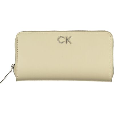 Dámská peněženka Calvin Klein béžová - unisex - krémová - One size Dámská peněženka Calvin Klein béžová - unisex - krémová - One size