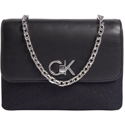 Calvin Klein Handbag Women / Girl Black Jacquard Mono - female - černá - One size Calvin Klein Handbag Women / Girl Black Jacquard Mono - female - černá - One size