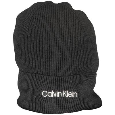 Černá dámská čepice s příměsí vlny Calvin Klein - Dámské - female - černá - One size Černá dámská čepice s příměsí vlny Calvin Klein - Dámské - female - černá - One size