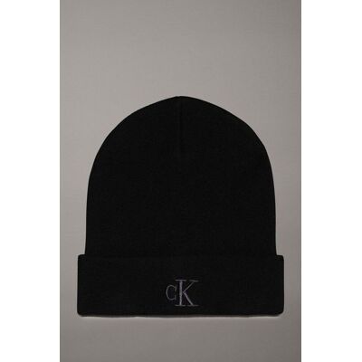 Calvin Klein THICK EMBROIDERY BEANIE - male - černá - UNICA Calvin Klein THICK EMBROIDERY BEANIE - male - černá - UNICA
