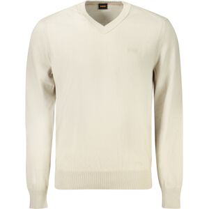 Pánský svetr HUGO BOSS béžový - male - krémová - S Pánský svetr HUGO BOSS béžový - male - krémová - S