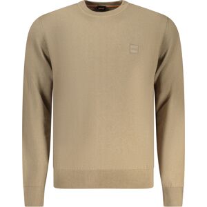 Boss Pánský béžový basic svetr - male - XL Boss Pánský béžový basic svetr - male - XL