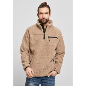Pánská mikina Brandit Teddyfleece Troyer - male - hnědá - L Pánská mikina Brandit Teddyfleece Troyer - male - hnědá - L