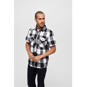 Brandit Košile s polorukávy bílá/černá - male - šedá - 3XL Brandit Košile s polorukávy bílá/černá - male - šedá - 3XL