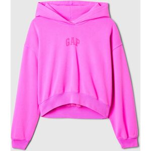 GAP Mikina s kapucí Logo Cropped - Dámské - female - fuchsiová - XXL GAP Mikina s kapucí Logo Cropped - Dámské - female - fuchsiová - XXL