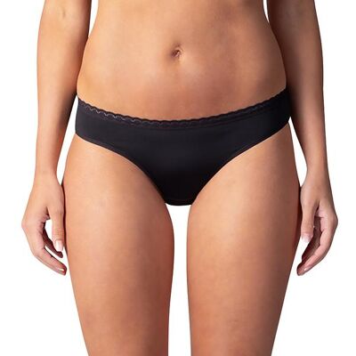 Bellinda DAILY MICRO SLIP - Women's panties with lace - black - female - černá - XL Bellinda DAILY MICRO SLIP - Women's panties with lace - black - female - černá - XL