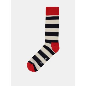 Happy Socks Pruhované ponožky v červené, bílé a černé barvě Happy Socks Stripe - male - bílá - 41-46