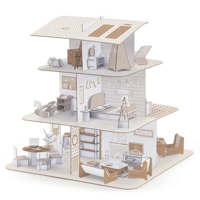 Sada Domečku Djeco - 36cm - 225 Kusů - Kreativní Hra Sada Domečku Djeco - 36cm - 225 Kusů - Kreativní Hra