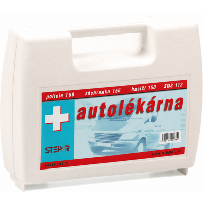 ŠTĚPAŘ Autolékárnička velikost I. - kufřík bílý 153/2023 Sb. ŠTĚPAŘ Autolékárnička velikost I. - kufřík bílý 153/2023 Sb.