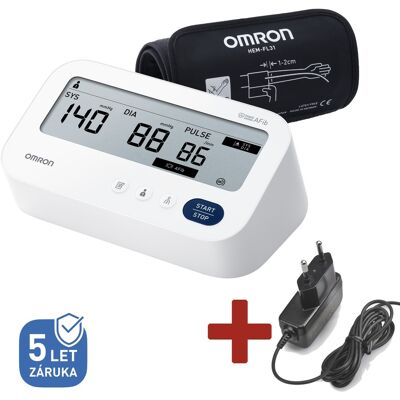 Omron M3 Comfort digitální tonometr + síťový zdroj Omron M3 Comfort digitální tonometr + síťový zdroj