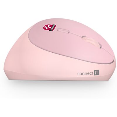 Connect IT For Health Ladies CMO-2600-PK ergonomická vertikální myš růžová Connect IT For Health Ladies CMO-2600-PK ergonomická vertikální myš růžová
