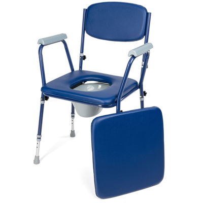 TIMAGO Toaletní křeslo výškově nastavitelné BLUE skládací TIMAGO Toaletní křeslo výškově nastavitelné BLUE skládací