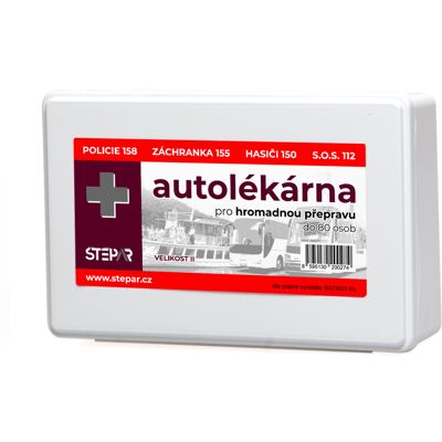 ŠTĚPAŘ Autolékárnička II.C - hromadná přeprava do 80 osob, 153/2023 Sb ŠTĚPAŘ Autolékárnička II.C - hromadná přeprava do 80 osob, 153/2023 Sb