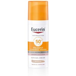 Eucerin Pigment Control Emulze na opalování na obličej s depigmentačním účinkem SPF 50+ středně tmavá 50 ml