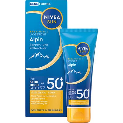 Nivea SUN Alpin OF50+ pleťový krém na opalování 40 ml Nivea SUN Alpin OF50+ pleťový krém na opalování 40 ml