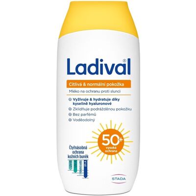 Ladival Sensitive Skin Lotion SPF50+ 200ml - Opalovací lotion Ladival Sensitive Skin Lotion SPF50+ 200ml - Opalovací lotion