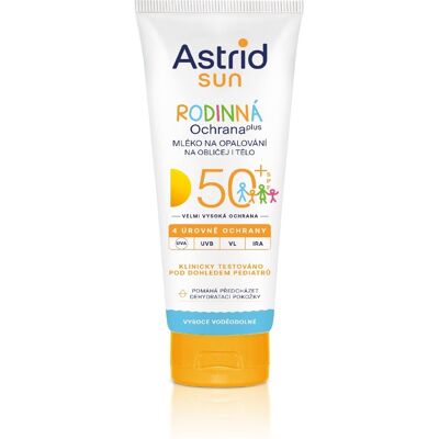 Astrid Sun Family Milk SPF50+ - Opalovací mléko Astrid Sun Family Milk SPF50+ - Opalovací mléko