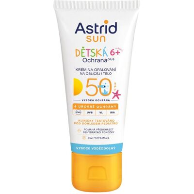 Astrid SUN Dětský krém na opalování SPF50 75 ml Astrid SUN Dětský krém na opalování SPF50 75 ml