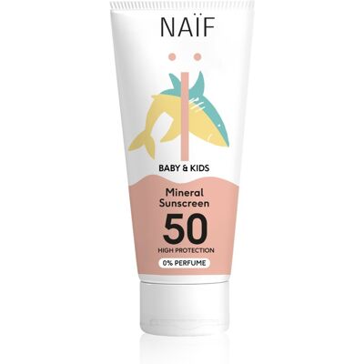 NAIF Ochranný krém na opalování SPF 50 pro děti a miminka 175 ml NAIF Ochranný krém na opalování SPF 50 pro děti a miminka 175 ml