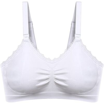 Babyono Kojící podprsenka s krajkou , bílá, F75-80 cm Babyono Kojící podprsenka s krajkou , bílá, F75-80 cm
