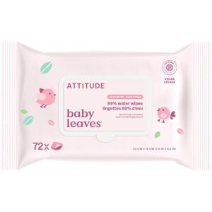 ATTITUDE Baby Leaves Vlhčené ubrousky 99% vody bez vůně 72 ks ATTITUDE Baby Leaves Vlhčené ubrousky 99% vody bez vůně 72 ks