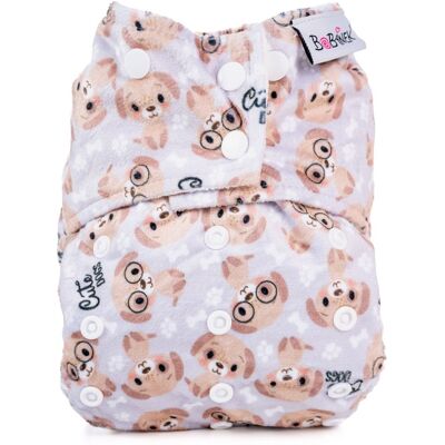Bobánek Kapsová extra jemná AIO plena Premium patentky 1 ks cute dogs Bobánek Kapsová extra jemná AIO plena Premium patentky 1 ks cute dogs