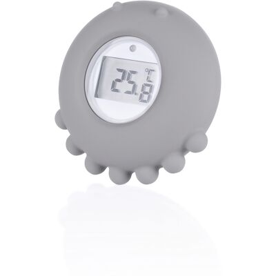 Zopa Digitální Termometr ze Silikonu - Dětský Vanový Teploměr - Dove Grey Zopa Digitální Termometr ze Silikonu - Dětský Vanový Teploměr - Dove Grey