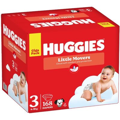 Huggies Ultra Comfort Velikost 3 - Plen Huggies Ultra Comfort Velikost 3 - Plen