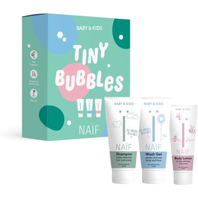 Naïf - Tiny Bubbles Essentials - Baby care set Naïf - Tiny Bubbles Essentials - Baby care set