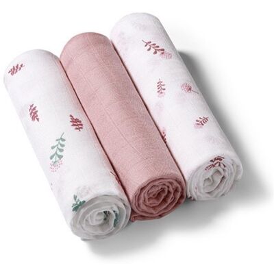Babyono Mušelínové plenky, Super Soft růžové, 3 ks x 70x70cm, Nature Babyono Mušelínové plenky, Super Soft růžové, 3 ks x 70x70cm, Nature
