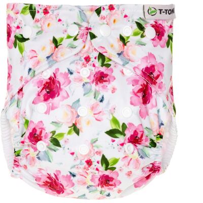 T-TOMI Opakovaně použitelné plenky - Sada s vložkami - Růže - 4-15kg T-TOMI Opakovaně použitelné plenky - Sada s vložkami - Růže - 4-15kg