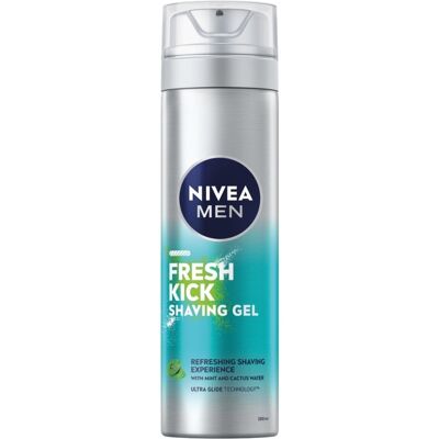 Nivea Men Fresh Kick gel na holení pro muže 200 ml Nivea Men Fresh Kick gel na holení pro muže 200 ml