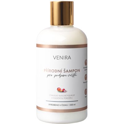 Venira Přírodní šampon pro podporu růstu vlasů mango+liči 300 ml Venira Přírodní šampon pro podporu růstu vlasů mango+liči 300 ml