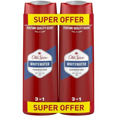 Old Spice Whitewater Pánský sprchový gel a šampon 2x400 ml Old Spice Whitewater Pánský sprchový gel a šampon 2x400 ml