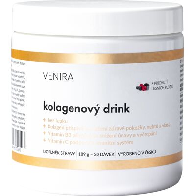 Venira Kolagenový drink - Lesní plody - 189 g - drink Venira Kolagenový drink - Lesní plody - 189 g - drink