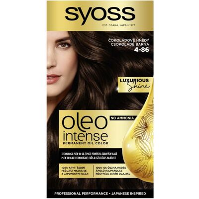 Barva na vlasy Syoss Oleo Intense - Čokoládová Hnědá - Výživný Olej Barva na vlasy Syoss Oleo Intense - Čokoládová Hnědá - Výživný Olej