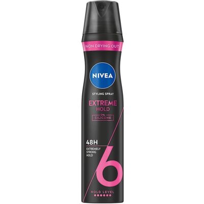 Nivea Extreme Hold Sprej na vlasy - Silné držení - 250ml Nivea Extreme Hold Sprej na vlasy - Silné držení - 250ml