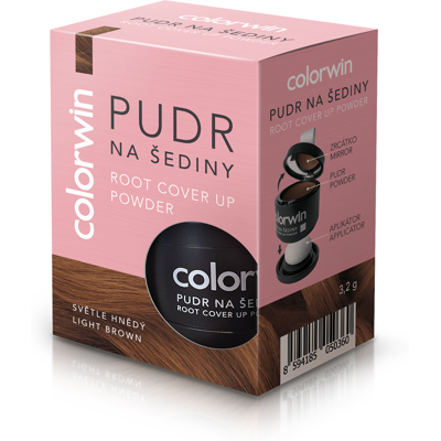 Colorwin Prášek Světle Hnědá 3,2 g - Pudr na vlasy pro objem a zakrytí šedin Colorwin Prášek Světle Hnědá 3,2 g - Pudr na vlasy pro objem a zakrytí šedin