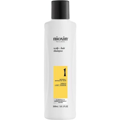 Šampon Nioxin System 1 - Přirozené Vlasy - Mírné Řídnutí - 300 Ml Šampon Nioxin System 1 - Přirozené Vlasy - Mírné Řídnutí - 300 Ml