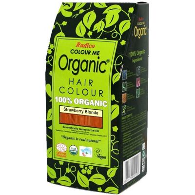 Bio jahodová blond barva na vlasy Radico - 100 g Bio jahodová blond barva na vlasy Radico - 100 g
