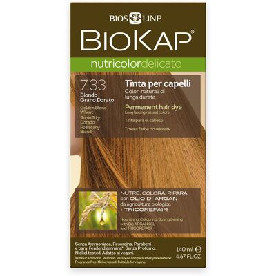 Biokap Nutricolor Delicato 7.33 Barva na vlasy - Přirozená a výživná Biokap Nutricolor Delicato 7.33 Barva na vlasy - Přirozená a výživná