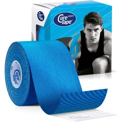 CureTape Sports 5 cm x 5 m kineziologický tejp modrý CureTape Sports 5 cm x 5 m kineziologický tejp modrý