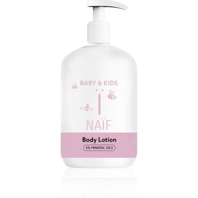 NAIF Zjemňující tělové mléko pro děti a miminka 340 ml NAIF Zjemňující tělové mléko pro děti a miminka 340 ml