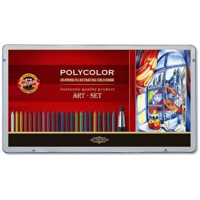 KOH-I-NOOR POLYCOLOR 3896/32 - pastelové kreslířská sada v plechovém pouzdře - 32 ks KOH-I-NOOR POLYCOLOR 3896/32 - pastelové kreslířská sada v plechovém pouzdře - 32 ks